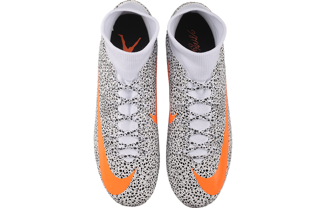 Бутсы Nike Mercurial Superfly 7 CR7 (черно-белые) — фото 4