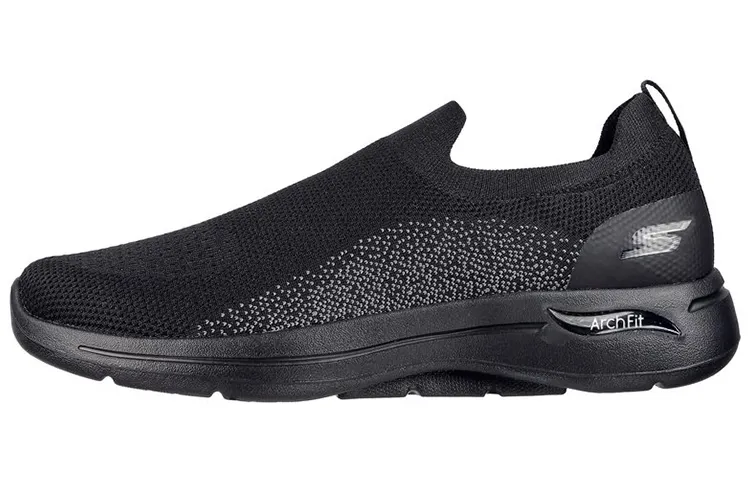 Skechers Go Walk Arch Fit Fabric Low top Casual Shoes Men's Black