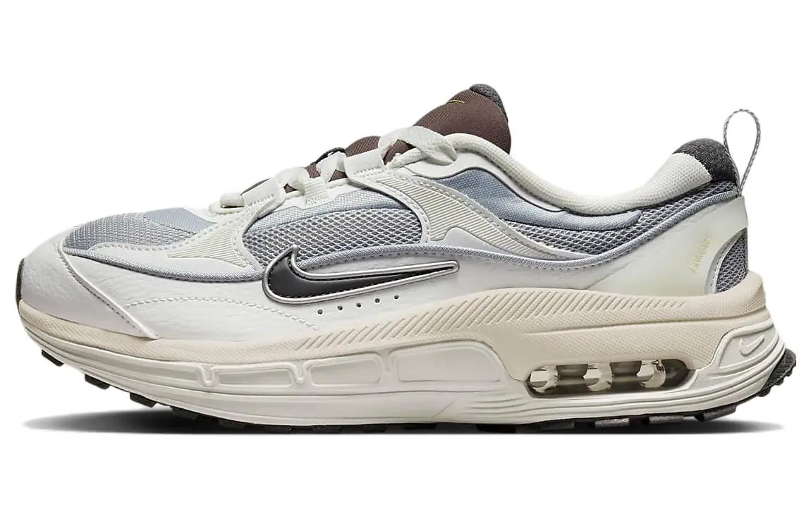 Nike Air Max Bliss Breathable Low top Casual Shoes Women's White Gray Recyclable Material