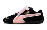 PUMA Speedcat Suede Slip Resistant Low top Casual Shoes Unisex Black Pink