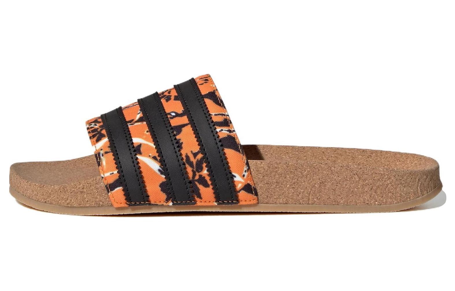 Шлепки adidas adidas originals ADILETTE (оранжево-черный)
