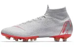 Nike Mercurial Superfly 6 Soccer Shoes Men's Mid Top Gray/Orange