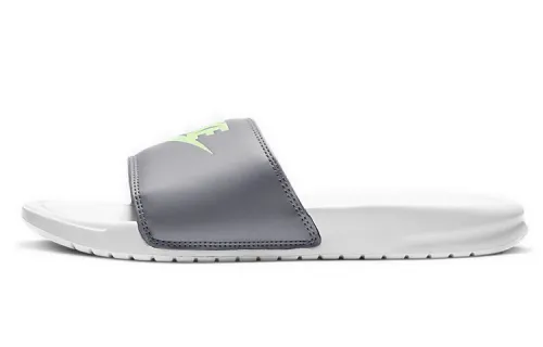 Nike Jdi Benassi Slides 'Wolf Grey Volt' Women's