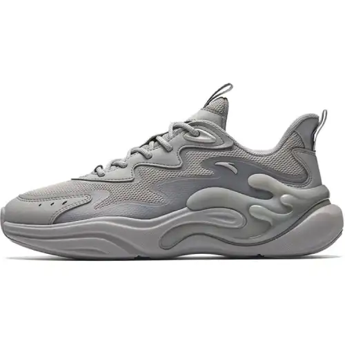 Anta Chao Bai 6.0 Slip Resistant Abrasion Resistant Low top Casual Shoes Men's Gray