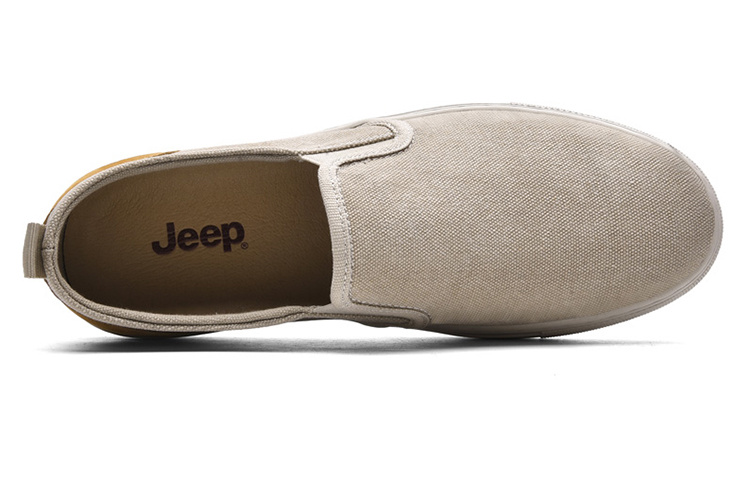 Jeep Top Grain Cow Leather Low top Casual Shoes Men's Sand