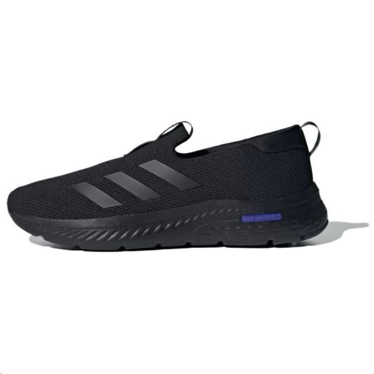 Adidas Cloudfoam Fabric Slip Resistant Coverage Slip Resistant Coverage Low top Casual Shoes Men's Black