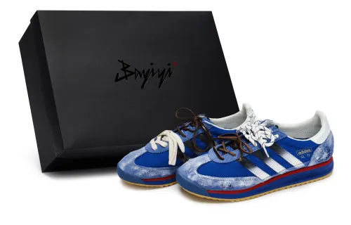 Adidas Originals SL 72 RS 811 Manufacturing, Arctic Letter, Special Shoe Box Abrasion Resistant Low top Casual Shoes