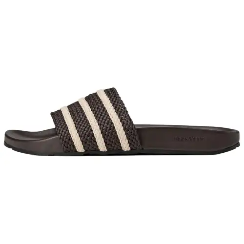 Adilette Wales Bonner x Adilette Adidas Originals Slides 'Dark Brown Wonder White'