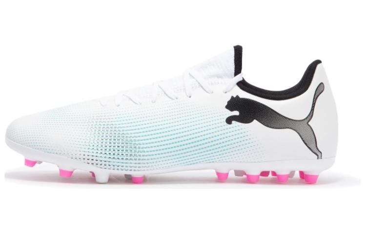 PUMA Puma FUTURE 7 PLAY comfortable and simple MG (glue short nails) artificial leather shock-absorbing lightweight football shoes men's white and blue