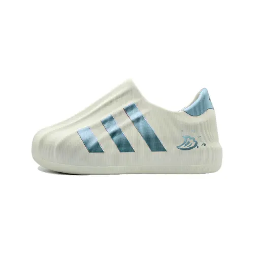 Adidas Originals AdiFOM Superstar Water Spirit Slip Resistant Abrasion Resistant Low top Casual Shoes Unisex Blue Green