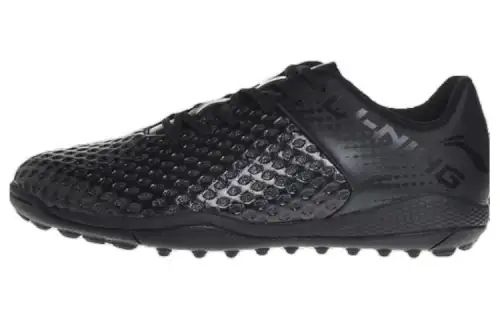 Li Ning TF Turf Artificial Turf, Natural Grass Synthetic Leather Slip Resistant Abrasion Resistant Soccer Shoes Men's