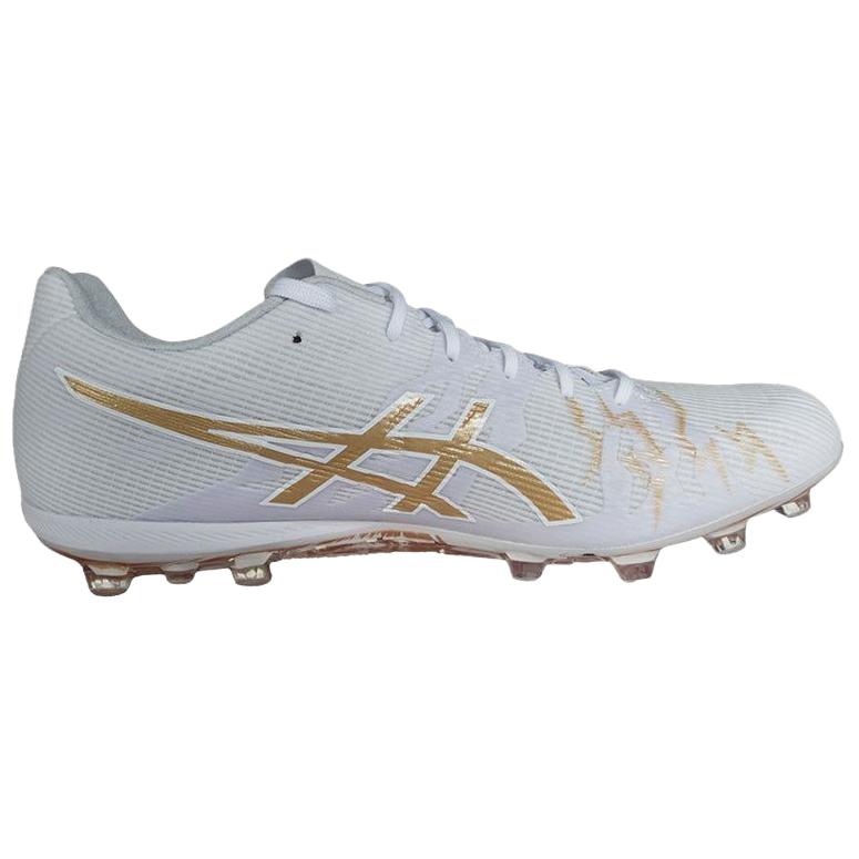 ASICS DS LIGHT ACROS PRO 3 Abrasion Resistant Soccer Shoes Unisex White Gold
