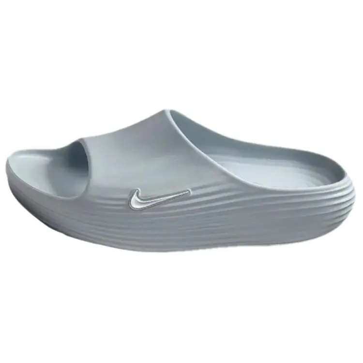 Nike ReactX Rejuven8 Abrasion Resistant Slide Slippers Men's Gray