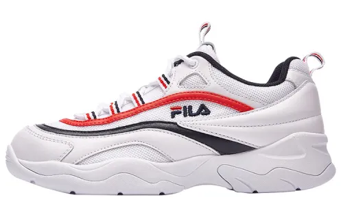 FILA Ray Casual Shoes Women's Low Top White/Fire Red