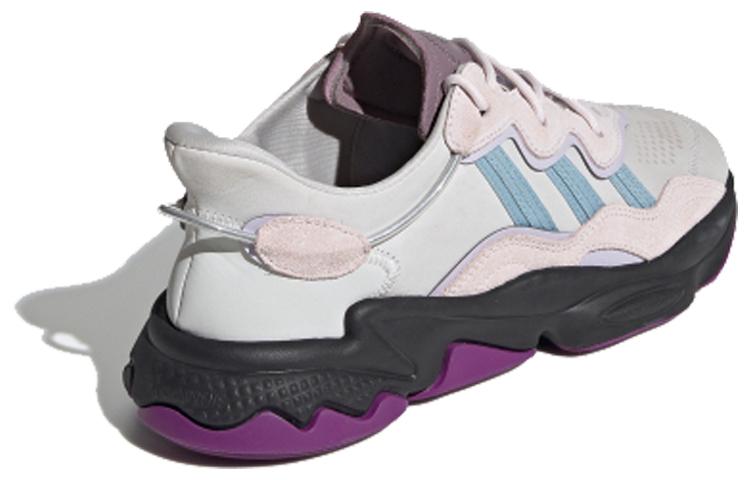 Кроссовки adidas originals Ozweego (коричнево-пурпурные) — фото 4