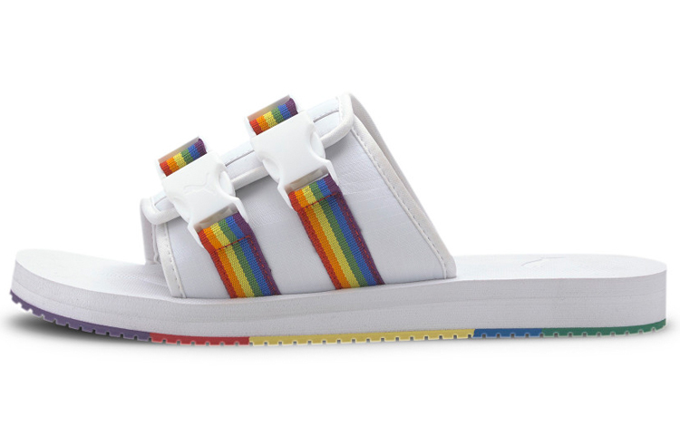 Шлепки PUMA Wilo Lux Nylon Multi (белые) — фото 1