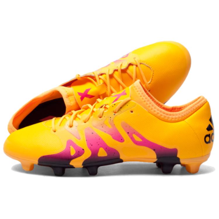 Adidas FG Firm Ground Slip Resistant Abrasion Resistant Soccer Shoes Men’s Yellow
