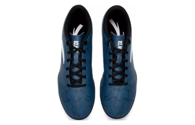 Anta TF Turf Artificial Turf Slip Resistant Abrasion Resistant Soccer Shoes Men’s Blue