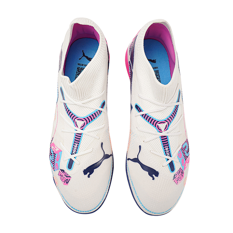 PUMA Future 7 Match Volume Up Tf ‘White Luminous Blue Pink’