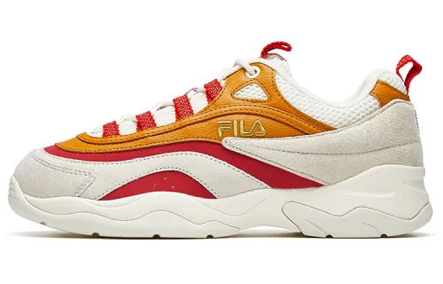 FILA FUSION Ray Casual Shoes Men's Low Top White/Deep Orange Yellow