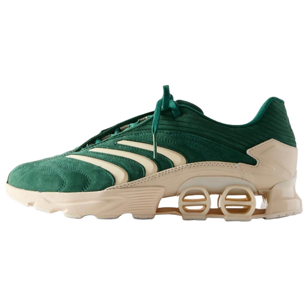 Кроссовки KITH x adidas Predator Megaride Scarab (зелено-белые)