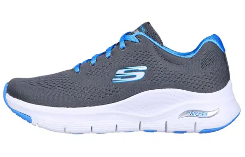 Skechers Arch Fit Low top Sports Casual Shoes Women's Gray Blue