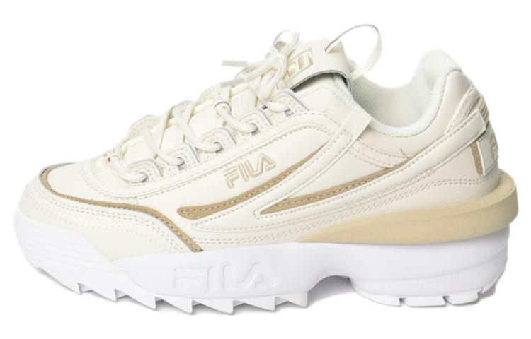 FILA Disruptor 2 EXP Lace Up Abrasion Resistant Low top Casual Shoes Women's Ecru