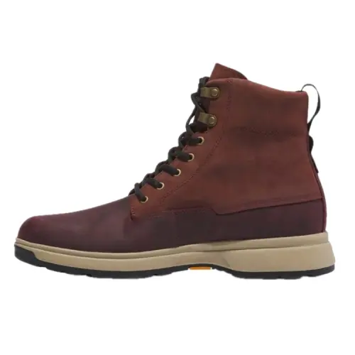 Timberland Short Combat Boots Men's Burgundy