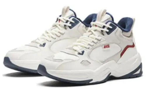 Anta Cross Cushioning Abrasion Resistant Cushioning, Wear Resistant Low top Casual Shoes Unisex White Gray