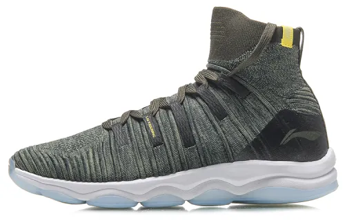 LiNing Wujie Cushioning, Slip Resistant, Abrasion Resistant, Breathable Coverage High Top Casual Shoes Unisex