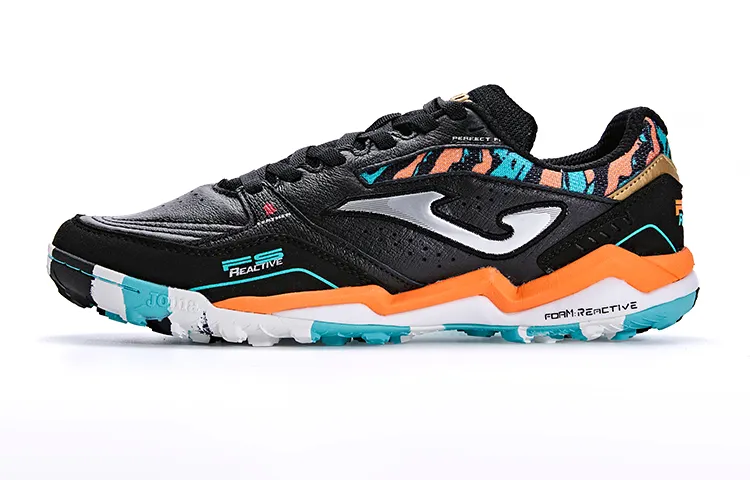 Joma TF Turf Slip Resistant Abrasion Resistant Slip Resistant Abrasion Resistant Soccer Shoes Men's Black