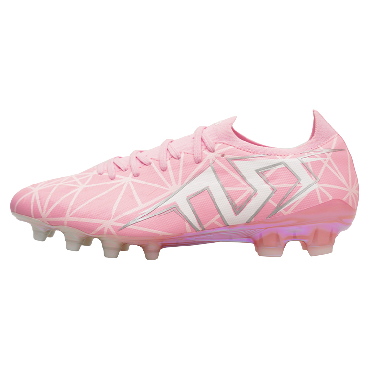 TLSS. FG Firm Ground Natural Grass Cushioning Anti Twist Cushioning Anti Twist Soccer Shoes Men’s Pink