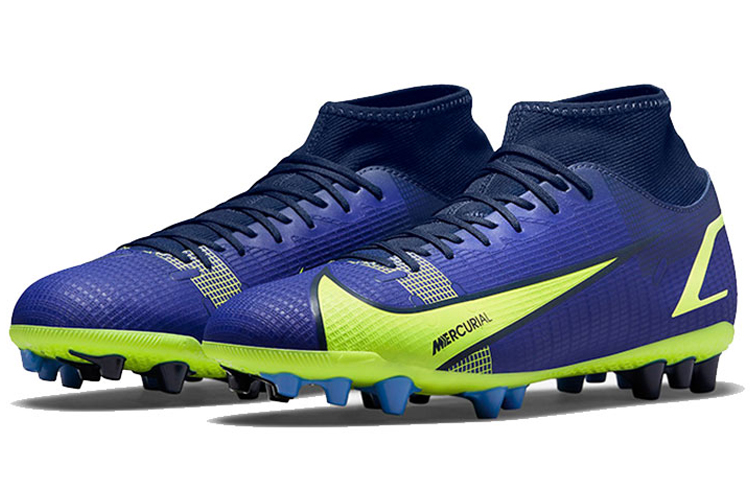 Мужские кроссовки Nike Mercurial Superfly 8 14 Academy AG (синий) — фото 3