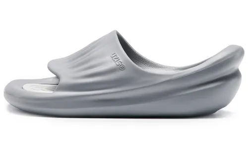 UZIS Quiet Abrasion Resistant Slide Slippers Unisex Lava Gray