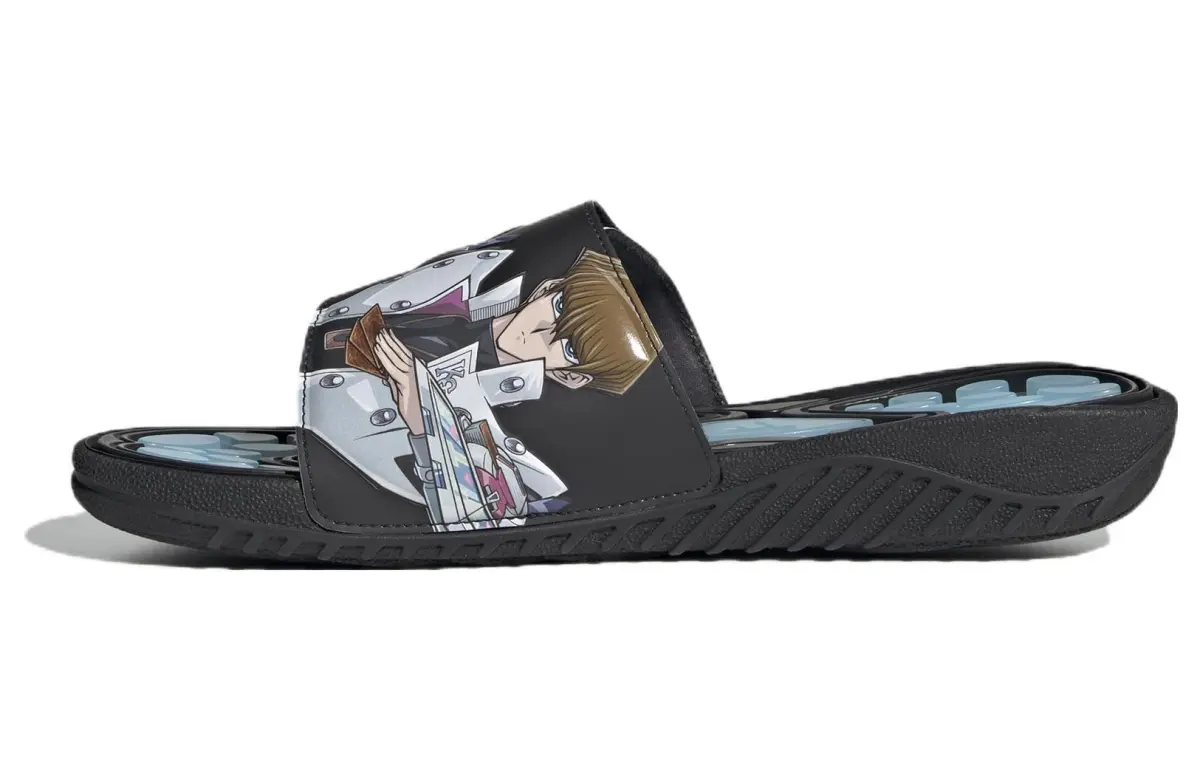 Reptossage Yu-Gi-Oh! x Reptossage Adidas Originals Slide 'Blue Eyes White Dragon'