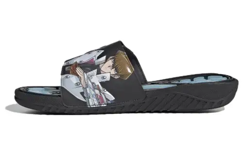 Reptossage Yu-Gi-Oh! x Reptossage Adidas Originals Slide 'Blue Eyes White Dragon'
