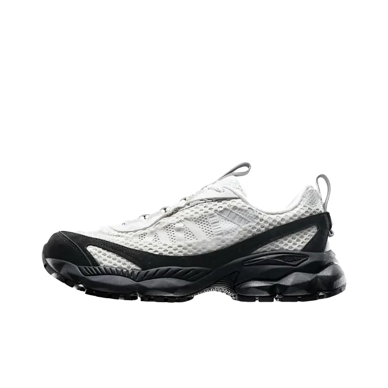 Anta Cushioning, Wear Resistant Low top Casual Shoes Women's Ivory White/Black