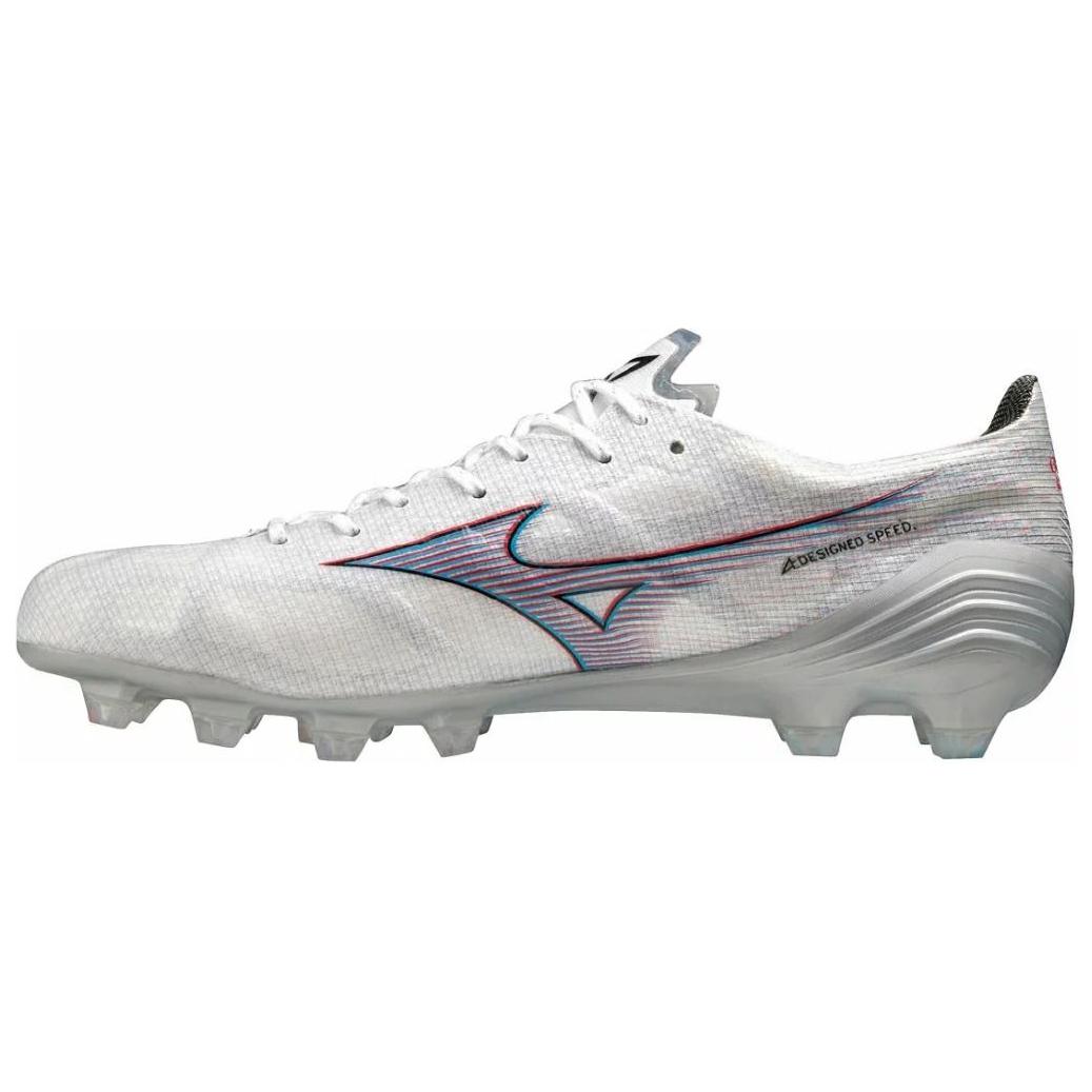 Mizuno Alpha Natural Grass Soccer Shoes Unisex White Red