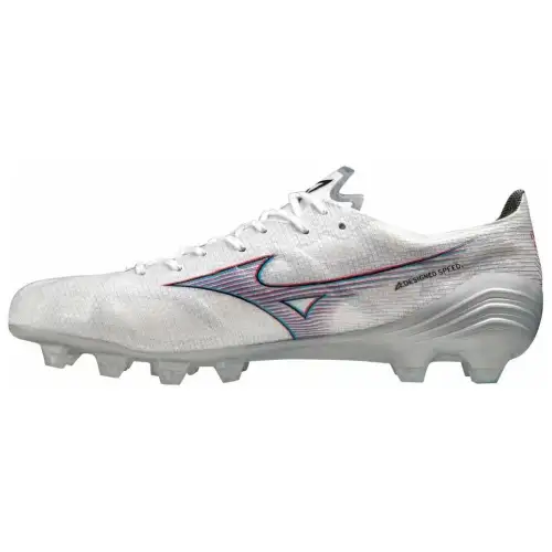Mizuno Alpha Natural Grass Soccer Shoes Unisex White Red