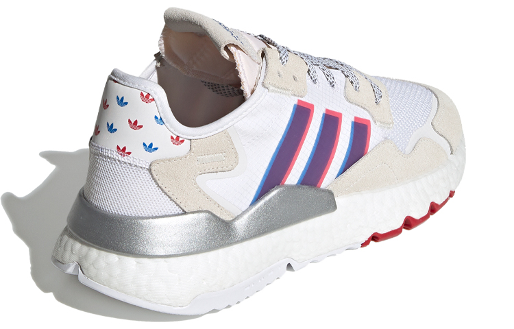 Унисекс кроссовки adidas Nite Jogger (бело-серые) — Белыйсерый — фото 3