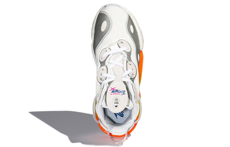 Кроссовки adidas originals Torsion (бело-серо-оранжевые) — фото 5