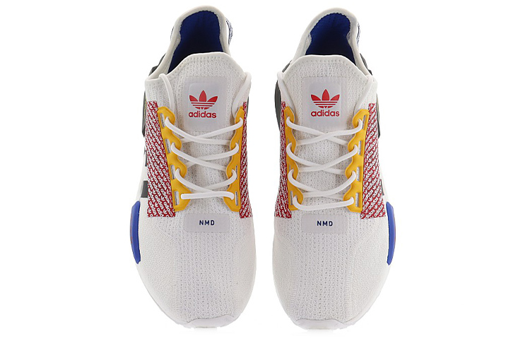 Кроссовки adidas originals NMD_R1 (белый / черный / крaсный) — Белый / чёрный / красный — фото 4