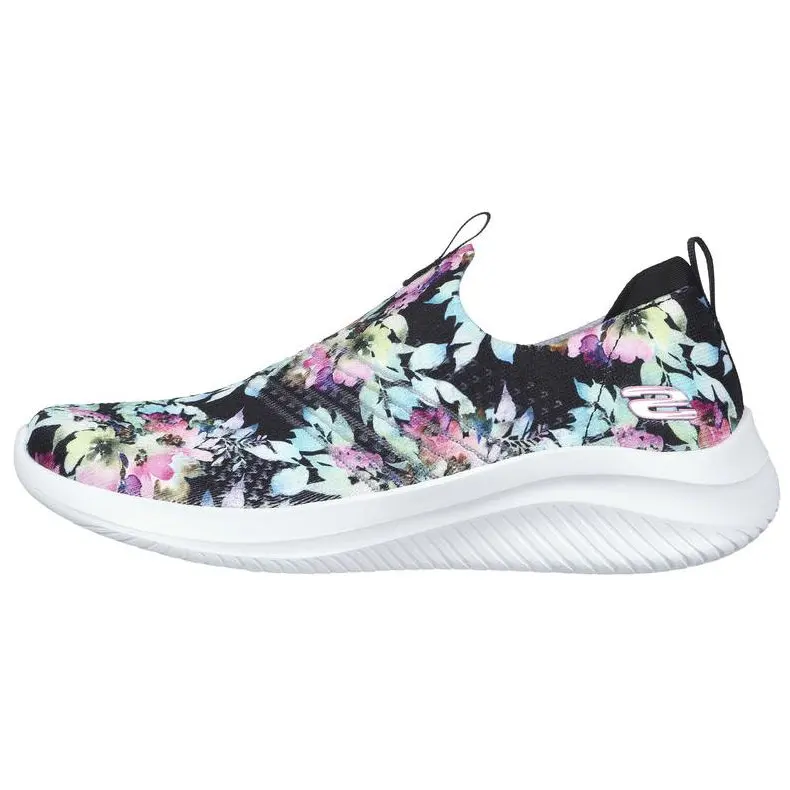 Skechers Ultra Flex 3.0 Flower Road Cushioning Breathable Low top Casual Shoes Women's Black