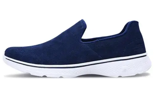 Skechers Go Walk 4 Abrasion Resistant Breathable Low top Casual Shoes Men's Blue White