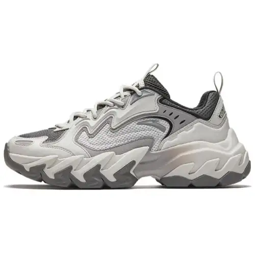 Anta Rock Textile, Synthetic Leather Slip Resistant Abrasion Resistant Low top Casual Shoes Men's Gray