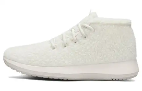 Allbirds Double Fluff Cushioning Mid top Sports Casual Shoes Men's White