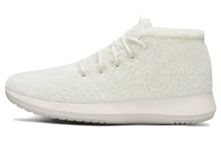 Allbirds Double Fluff Cushioning Mid top Sports Casual Shoes Men's White