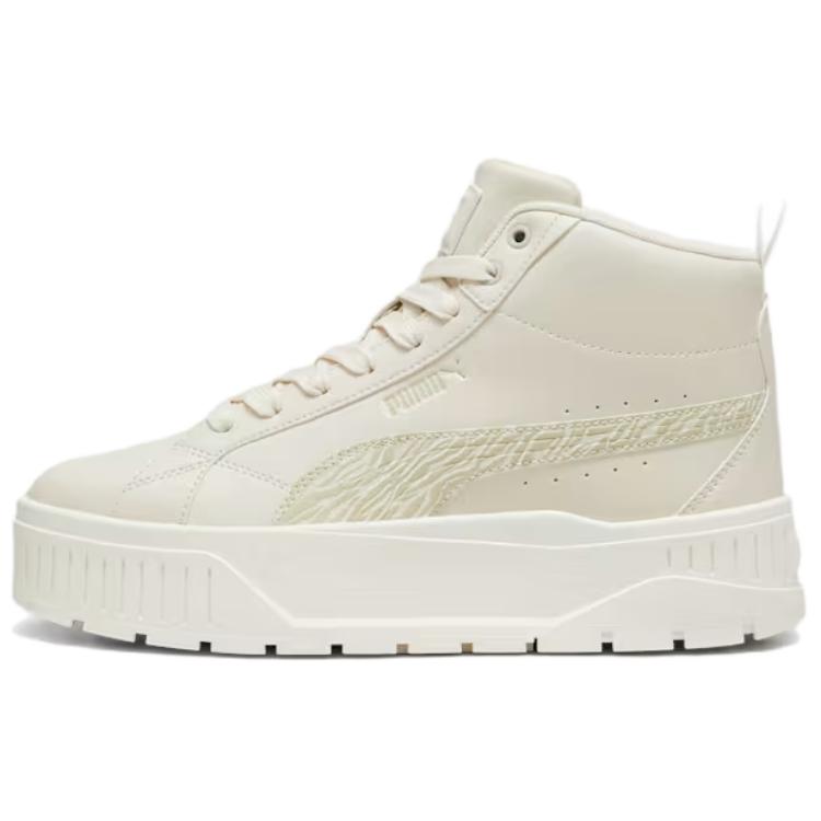 PUMA Karmen Soft And Comfortable Mid top Casual Shoes Women's Ecru