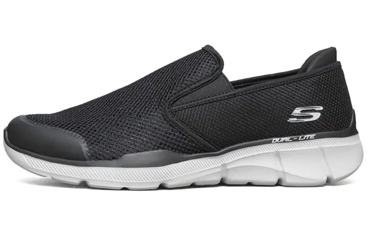 Skechers Equalizer 3.0 Mesh Slip on Breathable Low top Casual Shoes Men's Black Gray