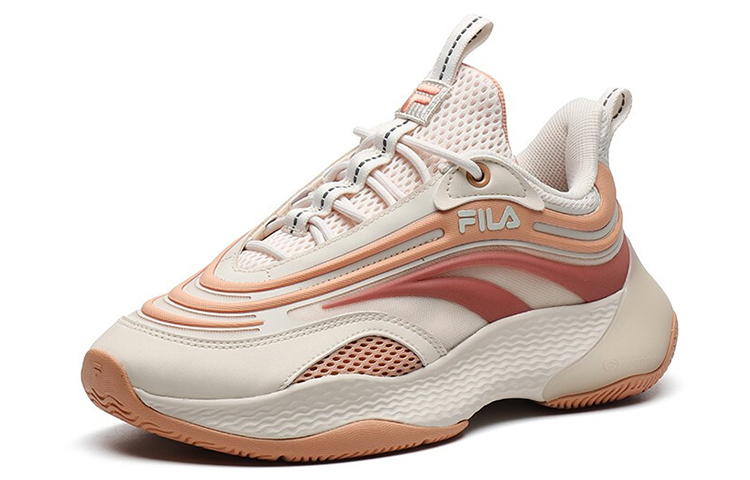 Кроссовки Fila Ray 1 (красные) — 陆朱色/蜜桃牛扎糖 — фото 2